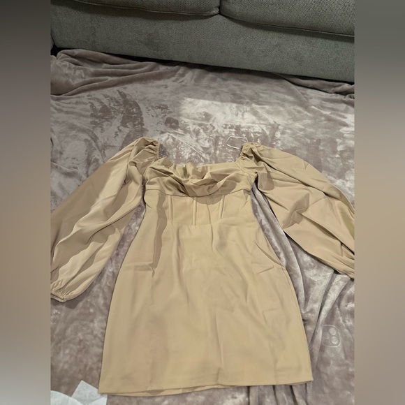 NWT Beige Dress - Picture 1 of 2